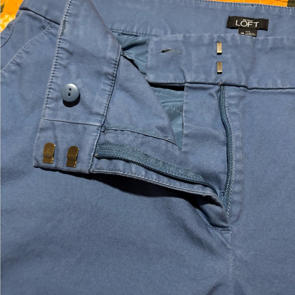 LOFT Julie Blue Shorts - Picture 7 of 14